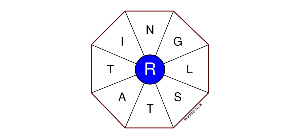 Word Wheel Puzzle #435