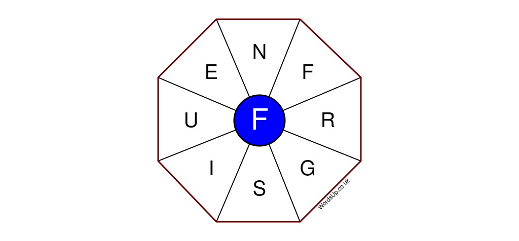 Word Wheel Puzzle #437