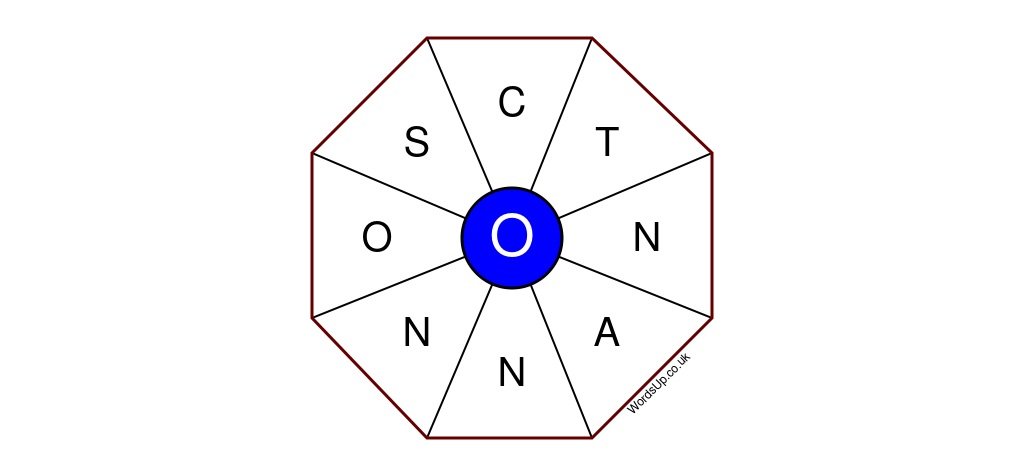 Word Wheel Puzzle #444