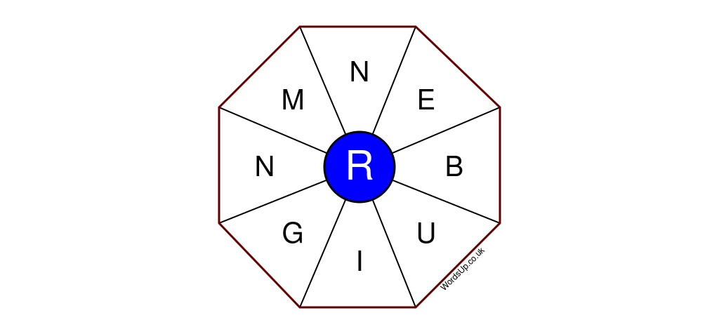 Word Wheel Puzzle #445