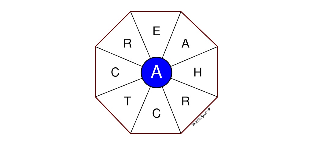 Word Wheel Puzzle #447