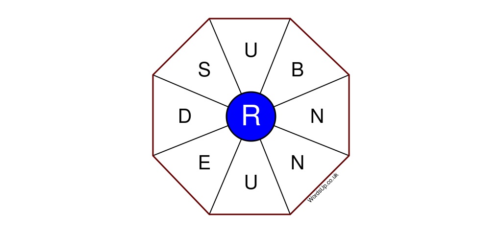 Word Wheel Puzzle #458