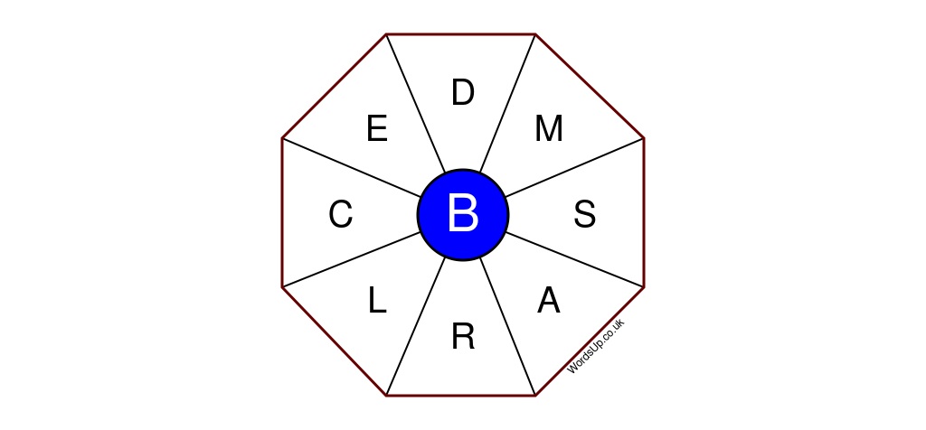 Word Wheel Puzzle #461