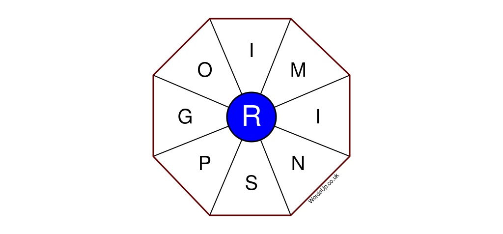 Word Wheel Puzzle #470