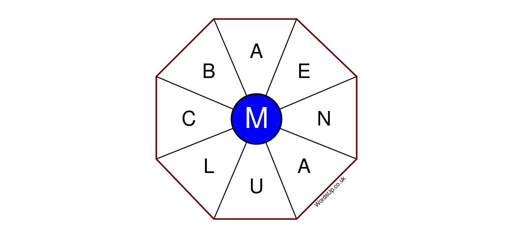 Word Wheel Puzzle #480