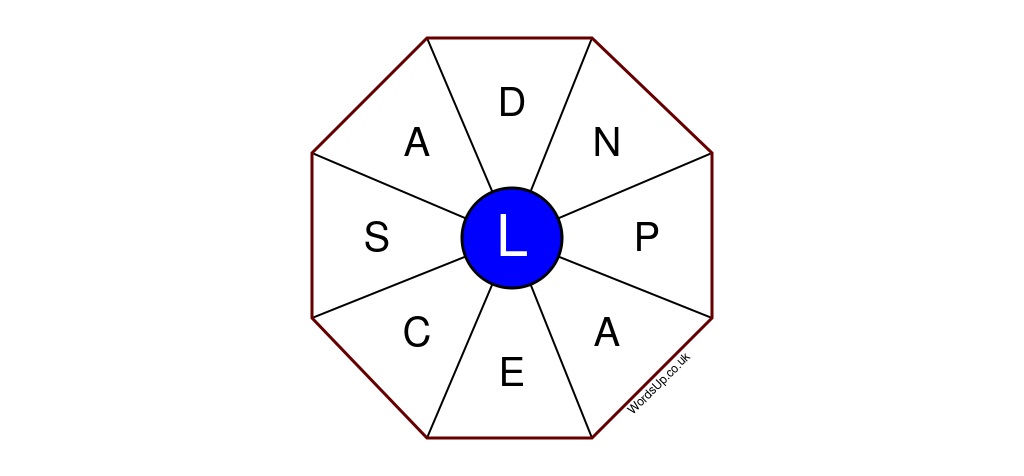 Word Wheel Puzzle #481