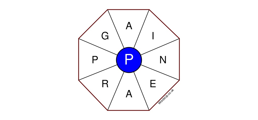 Word Wheel Puzzle #484