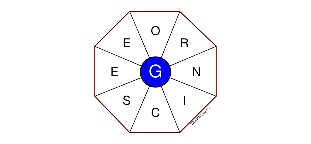 Word Wheel Puzzle #486