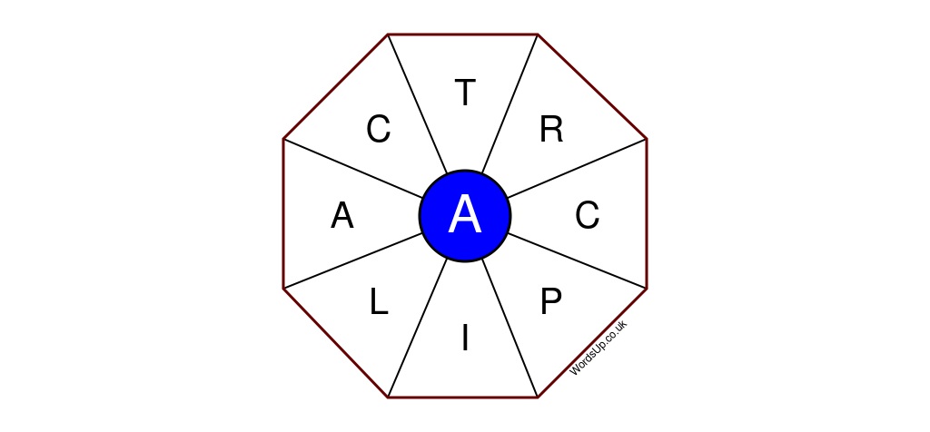 Word Wheel Puzzle #487