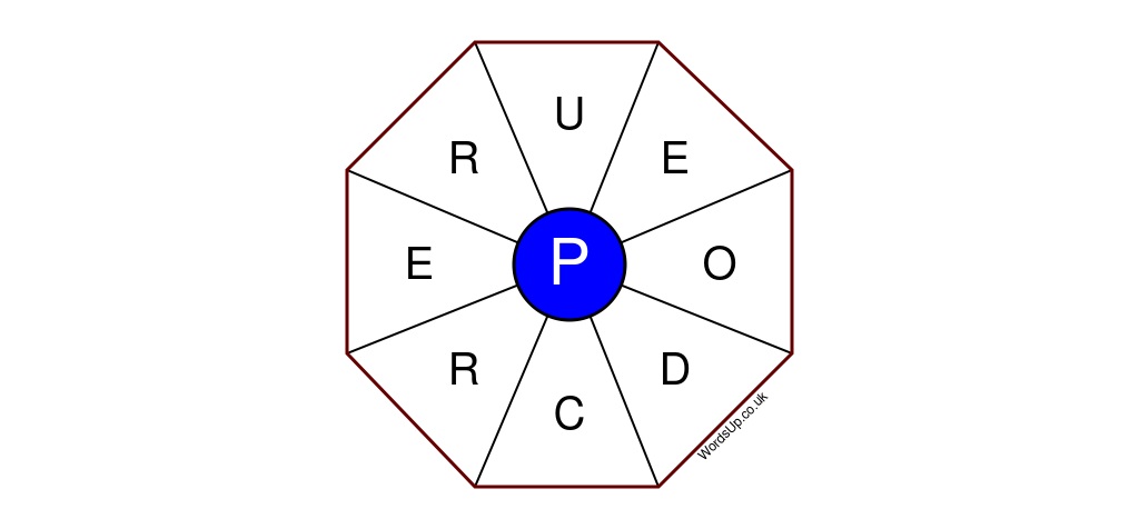 Word Wheel Puzzle #488