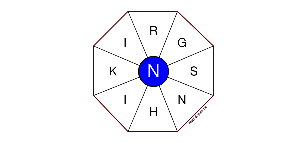 Word Wheel Puzzle #498